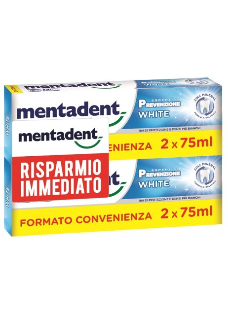 MENTADENT B White 2x75ml