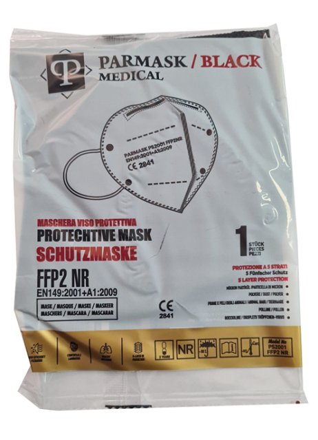 MASCHERINA FFP2 NERA PAR 10PZ