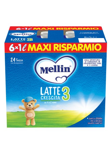 MELLIN 3 Latte Liquido6X1000ml