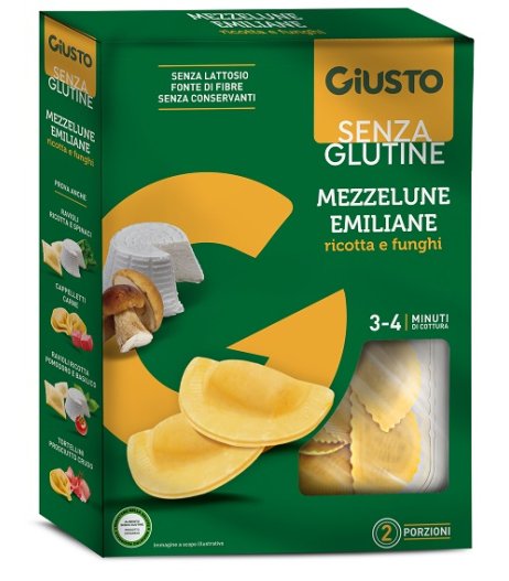 GIUSTO S/G Mezzelune Fun/R250g