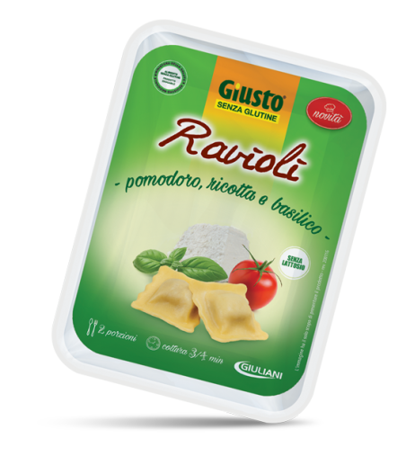 GIUSTO S/G Ravioli/Pom/Ric/Bas