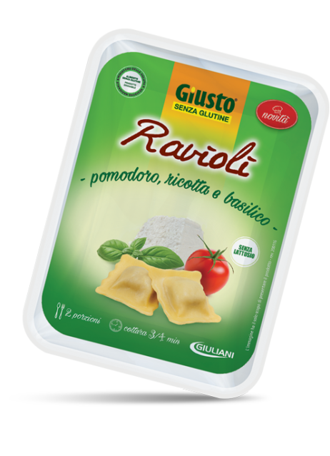 GIUSTO S/G Ravioli/Pom/Ric/Bas