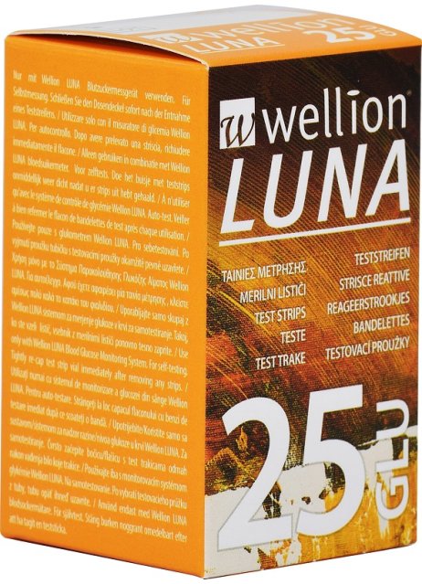 WELLION LUNA 25 STRIPS