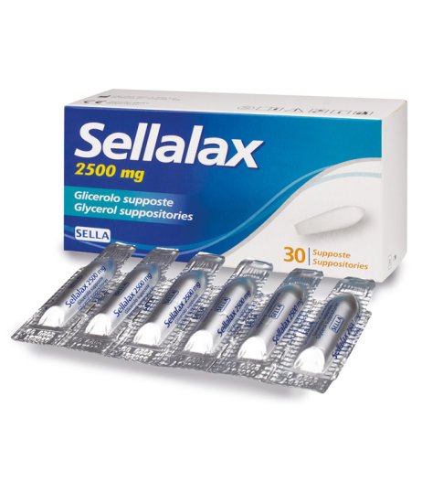 SELLALAX 2500MG SUPP GLIC 30PZ