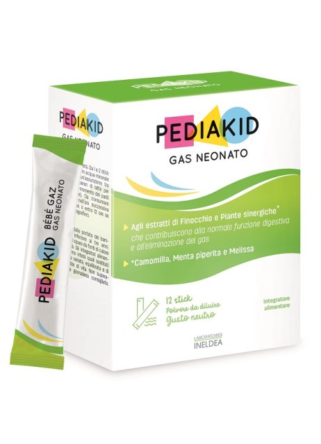 PEDIAKID Gas Neonato 12Stick