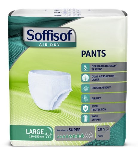 SOFFISOF AIR DRY PANTS SUPER L