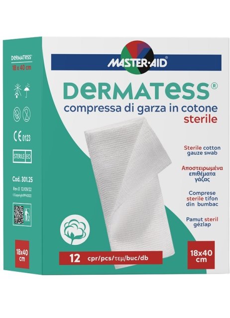 DERMATESS Cot.Garza 18x40*12pz