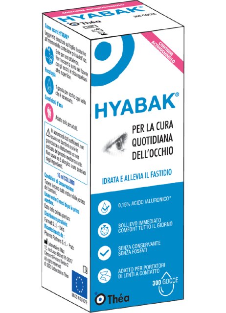 HYABAK SOLUZIONE OFTALMICA10ML