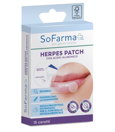 HERPES PATCH IALURONICO 15PZ SF+