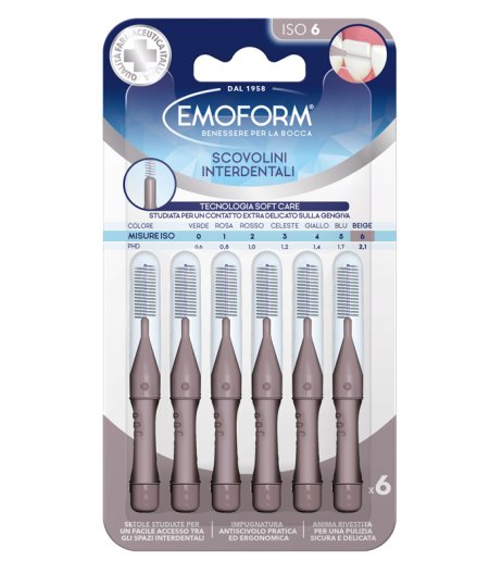 EMOFORM Scov.ISO 6 Beige 6pz