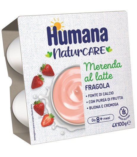 HUMANA Mer.Latte Fragola4x100g