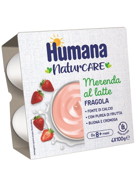 HUMANA Mer.Latte Fragola4x100g