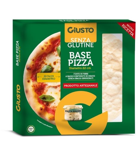 GIUSTO S/G BASE PIZZA 190G