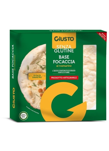 GIUSTO S/G Fondo Focaccia 130g