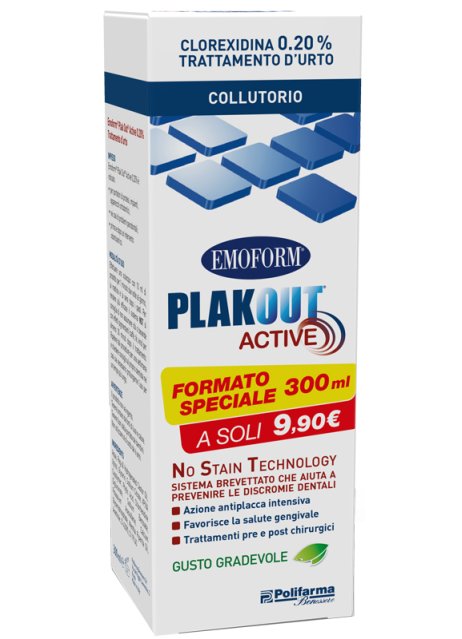 PLAK OUT Act.Coll.0,20% 300ml