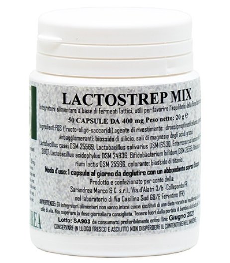 LACTOSTREP MIX 500 MG 50 CPS