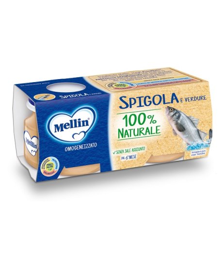 MELLIN OMOG SPIGOLA/VERD 4X80G