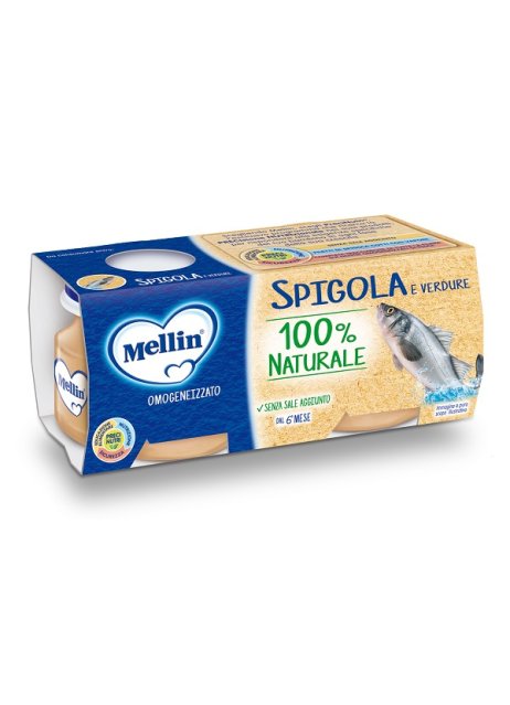 MELLIN OMOG SPIGOLA/VERD 4X80G