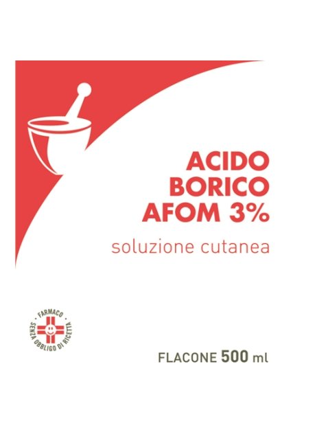 ACIDO BORICO AFOM*3% 500ML