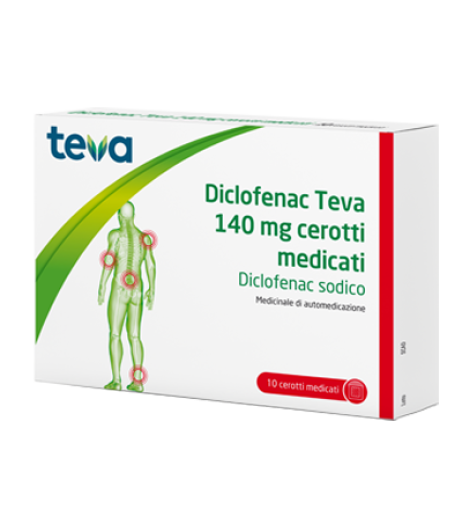 DICLOFENAC 140mg10Cer.Med.TEVA