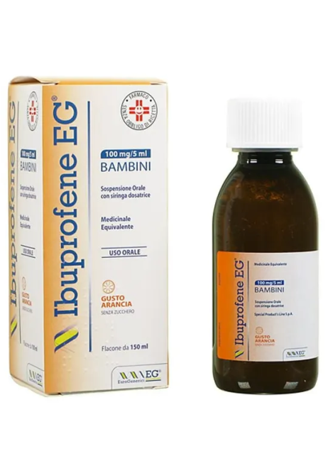 IBUPROFENE EG*FL 150ML ARANCIA