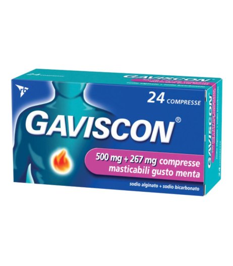 Gaviscon*24cpr Menta 500+267mg