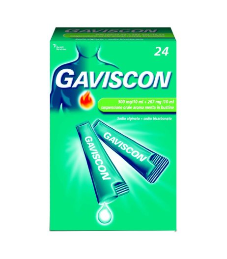 Gaviscon*24bust 500+267mg/10ml