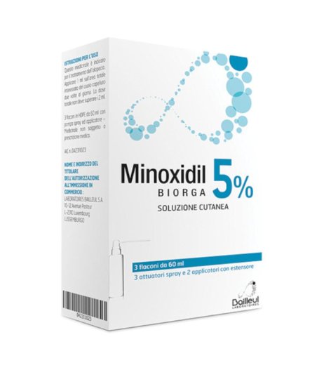 MINOXIDIL BIORGA*SOL CUT 3FL5%