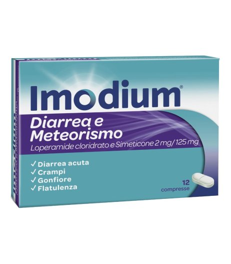 IMODIUM DIARREA E METEOR*12CPR