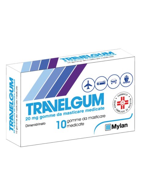 TRAVELGUM*10GOMME MAST 20MG