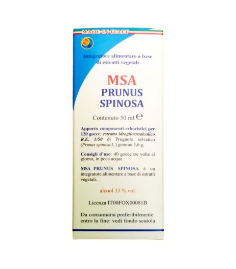 MSA PRUNUS SPINOSA 50ML