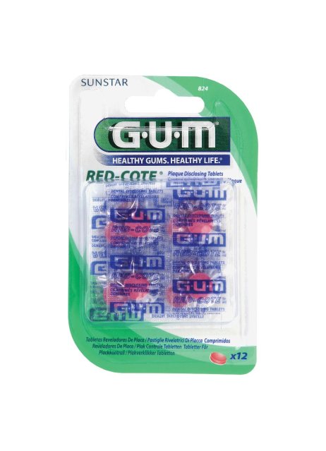 GUM RED-COTE RIV PLACCA 12PAST