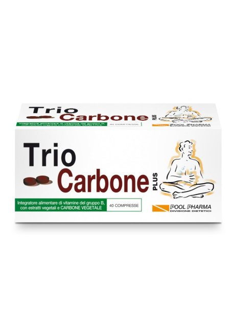 Trio Carbone Plus 40 compresse - Integratore Contro Gonfiore Addominale 