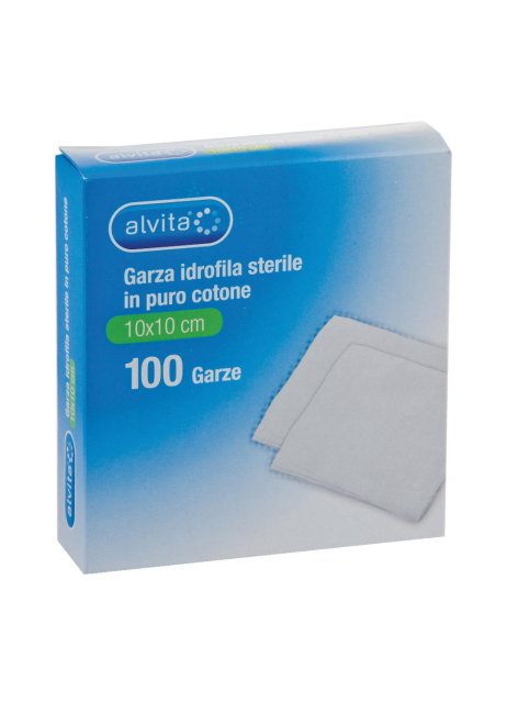 ALVITA GARZA IDROF 10X10CM 100PZ