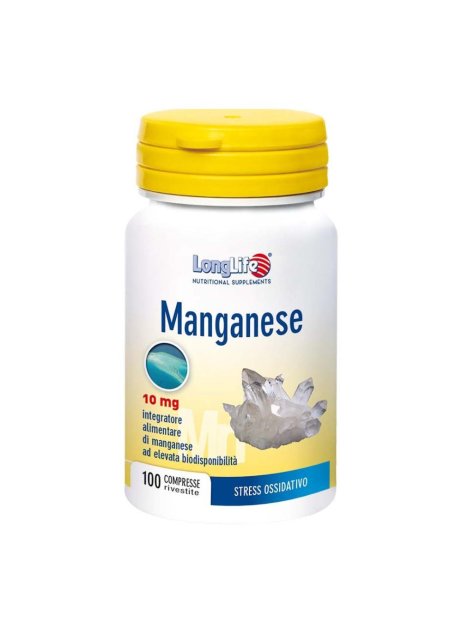 LONGLIFE MANGANESE 10MG 100CPR