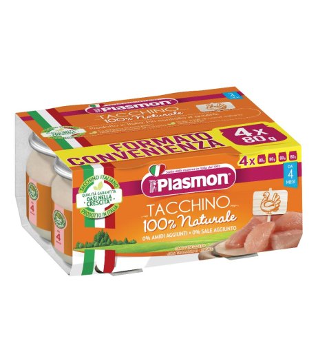 PLASMON OMOG TACCHINO 4X80G