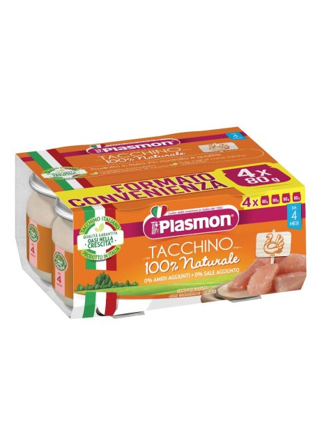 PLASMON OMOG TACCHINO 4X80G