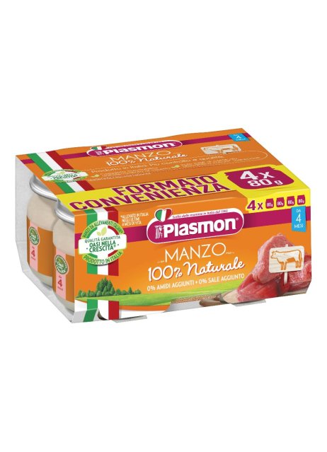 PLASMON OMOG MANZO 4X80G