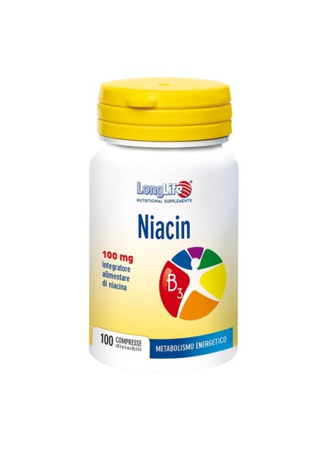 LONGLIFE NIACIN 100MG 100CPR