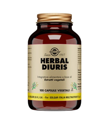 HERBAL DIURIS 100VEGICPS SOLGAR