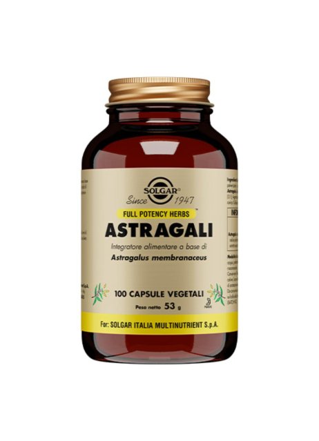 ASTRAGALI 100VEGICPS SOLGAR