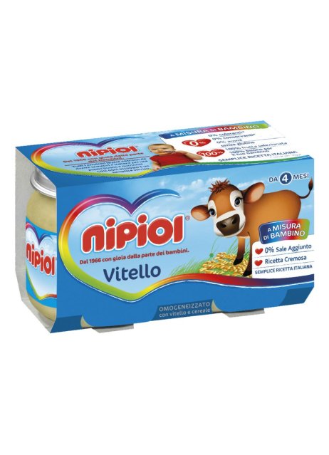 NIPIOL OMOG VITELLO 120G 2PZ