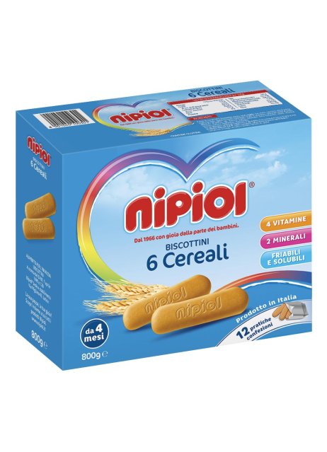 NIPIOL-BISCOT 6 CEREALI 800G