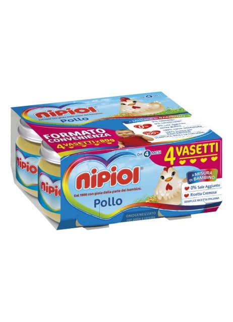 NIPIOL OMOG POLLO 4X80G