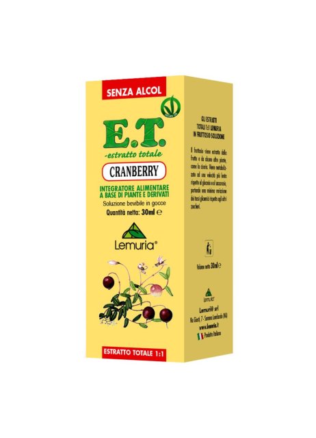 CRANBERRY ET 30ML ** LEMURIA