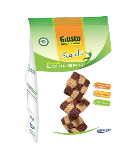 GIUSTO S/G Bisc.Scacchi 250g