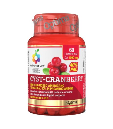 CRANBERRY C/VIT C E 60CPR OPTIMA