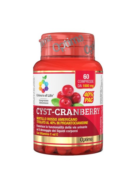 CRANBERRY C/VIT C E 60CPR OPTIMA