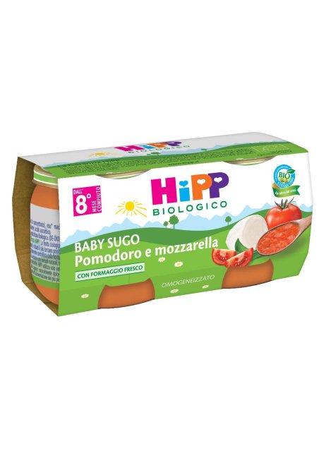 HIPP SUGO POMODORO MOZZAR 2X80