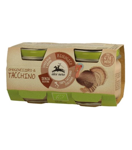 OMOGENEIZ TACCHINO BIO 2X80G ALC